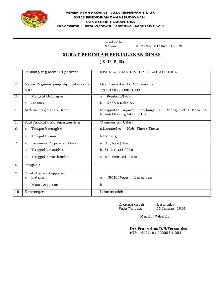 Format SPPD | PDF