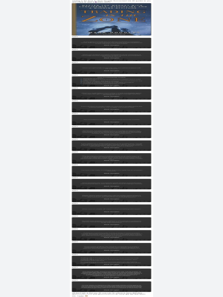 Trading in the Zone Quotes PDF