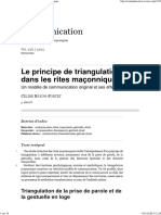 Le principe de triangulation dans les rites maçonniques