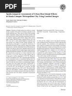Spatio-Temporal Assessment of Urban Heat Island Effects in Kuala Lumpur Metropolitan City Using Landsat Images