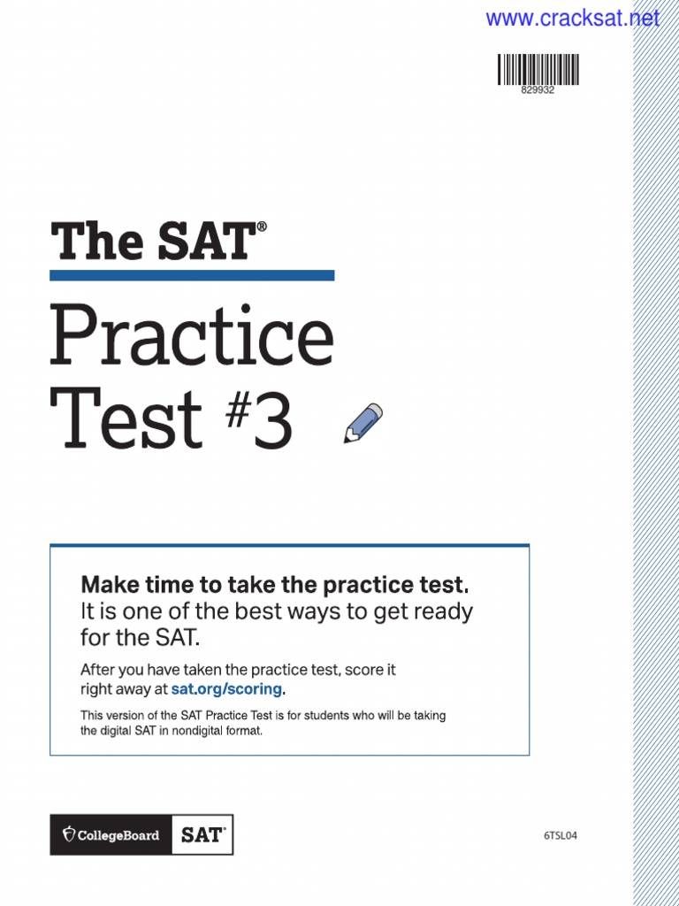 Sat Practice Test 3 Digital Pdf