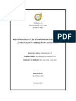 Relatório semanal reabilitação escritórios