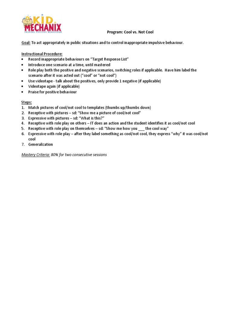 Cool not cool pdf