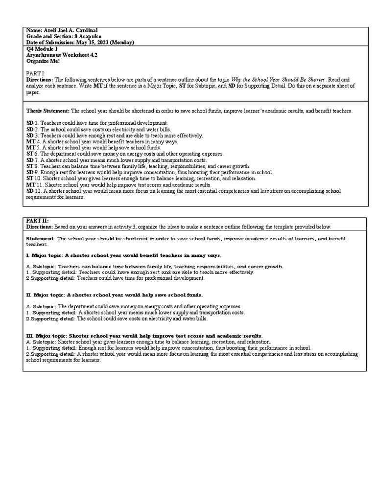 Shorten School Year Benefits Pdf Learning