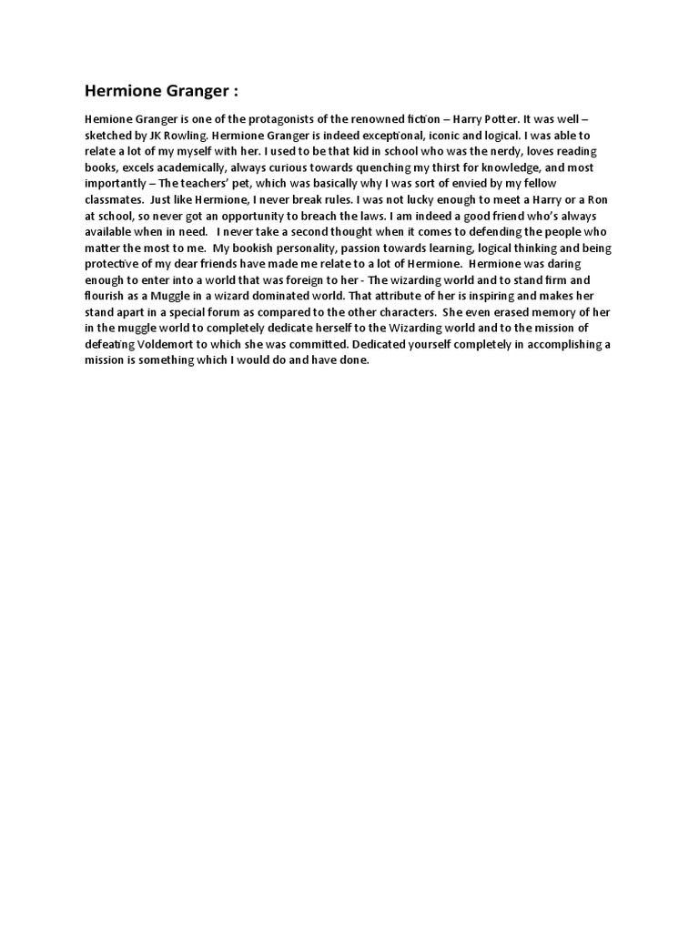 Hermione Granger Pdf