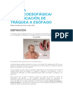 Fístula Traqueoesofágica