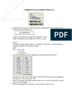 Rumus Perhitungan Kebutuhan Ac