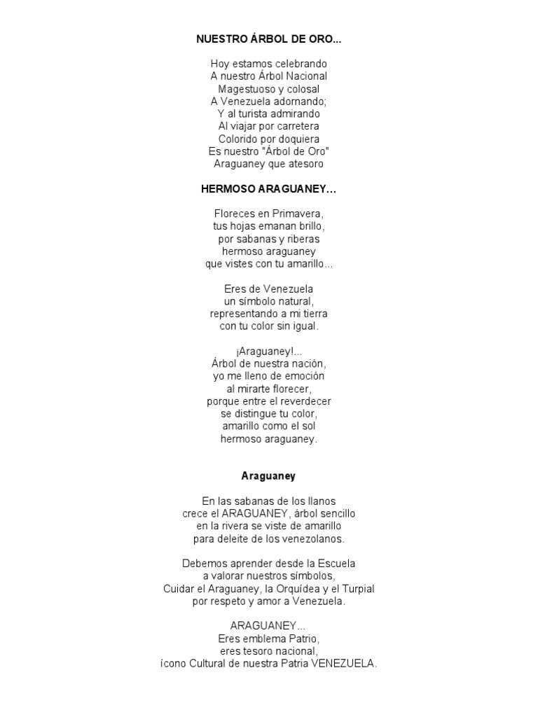 Poesias Al Araguaney | PDF