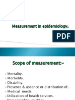 Mesurement Epidemiology