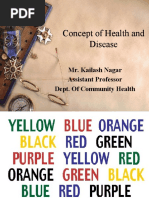 Concept of Health and Disease NEW