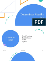 Determinan Matriks Aktualisasi