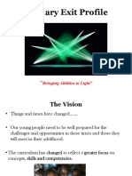 Primary Exit Profile Public Consultation Presentation