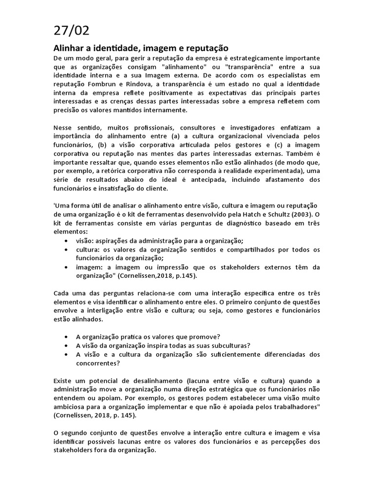 Aula 27:02 - I | PDF | Carreira e Crescimento | Negócios