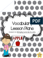 Vocabulary Lesson Plans: Based On Bringing Words To Life