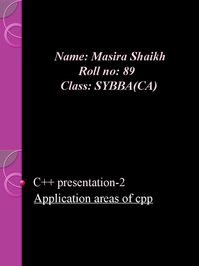 C++ Presentation 2 | PDF