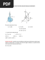 Representation of Vectors Using Rectangular Components