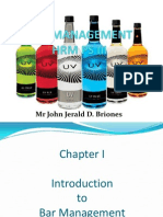 Bar Management (Operation Procedure) Chapter I