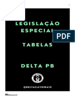 Legislação Especial - Revisão em Tabelas Delta PB
