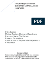 Breaking The Azeotrope Pressure Swing Distillation For Methyl Acetate-Methanol Separation
