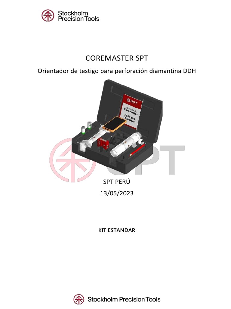 Manual de Uso del Core Master SPT | PDF | Residuos | Bluetooth