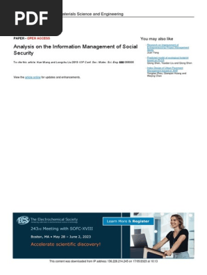 Analysis on the Information Management of Social Security_2019