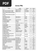Livros PNL pré - ordem alfabética