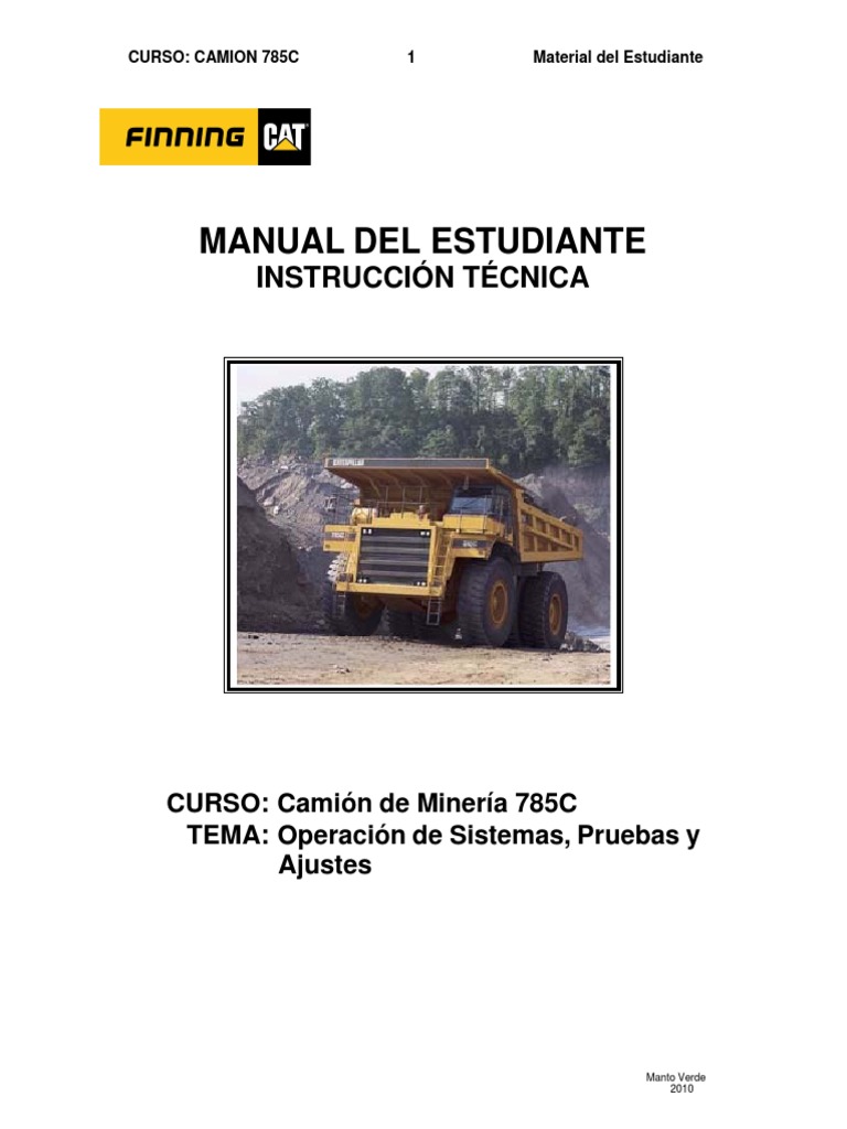 785c Finning | PDF | Camión | Eje