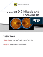 Biology Cycle 3 Section 9.2 Mitosis and Cytokinesis