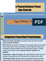 Sistem Pemerintahan Pusat dan Daerah