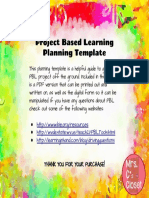 Project Based Learning Cover
