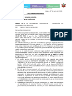 Carta Ampliacion de Credito Presupustario Cemento Tipo I