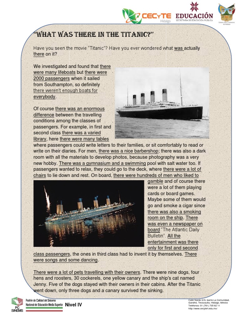 The Story Of The Titanic Pdf – Tim Story Âge – CZTFK