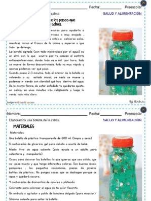 Como Hacer La Botella de La Calma, PDF