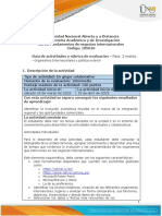 Guía de actividades y rúbrica de evaluación - Unidad 2 - Paso 3 - Análisis -  Organismos Internacionales y política exterior