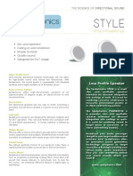 Spotphonics STYLE-POWERSTYLE Brochure