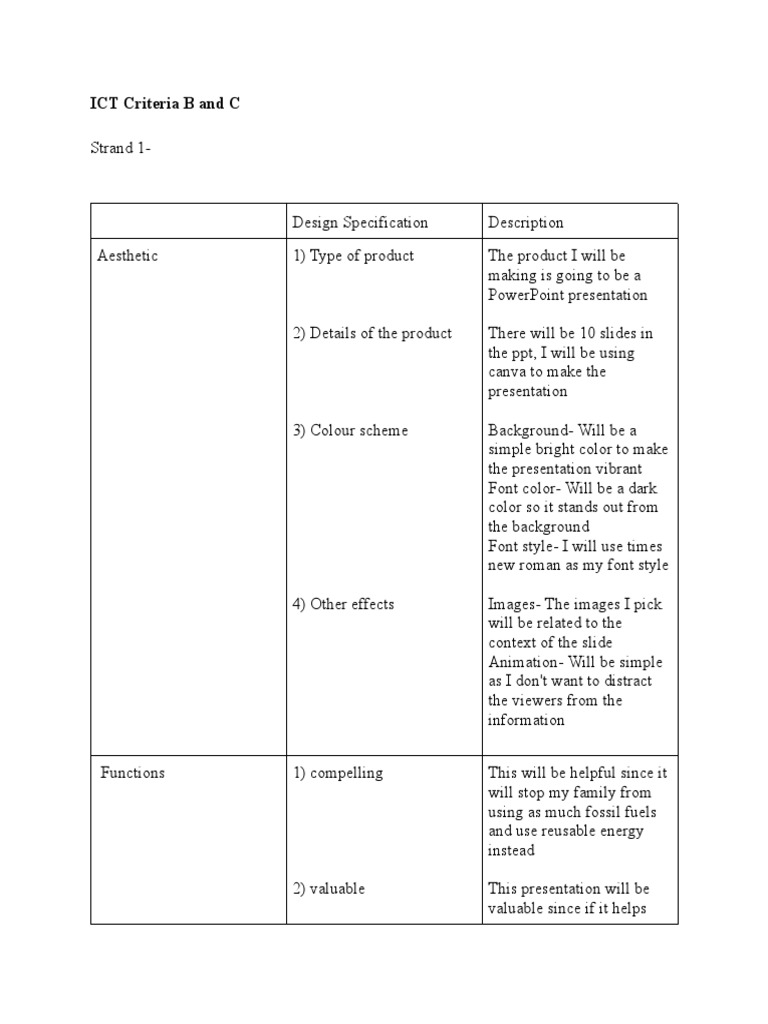 ICT Criteria B and C | PDF | Microsoft Power Point | Computing