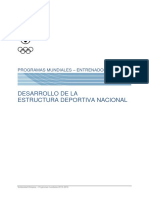 8.1 Desarrollo Estructura Deportiva Nacional - Directrices