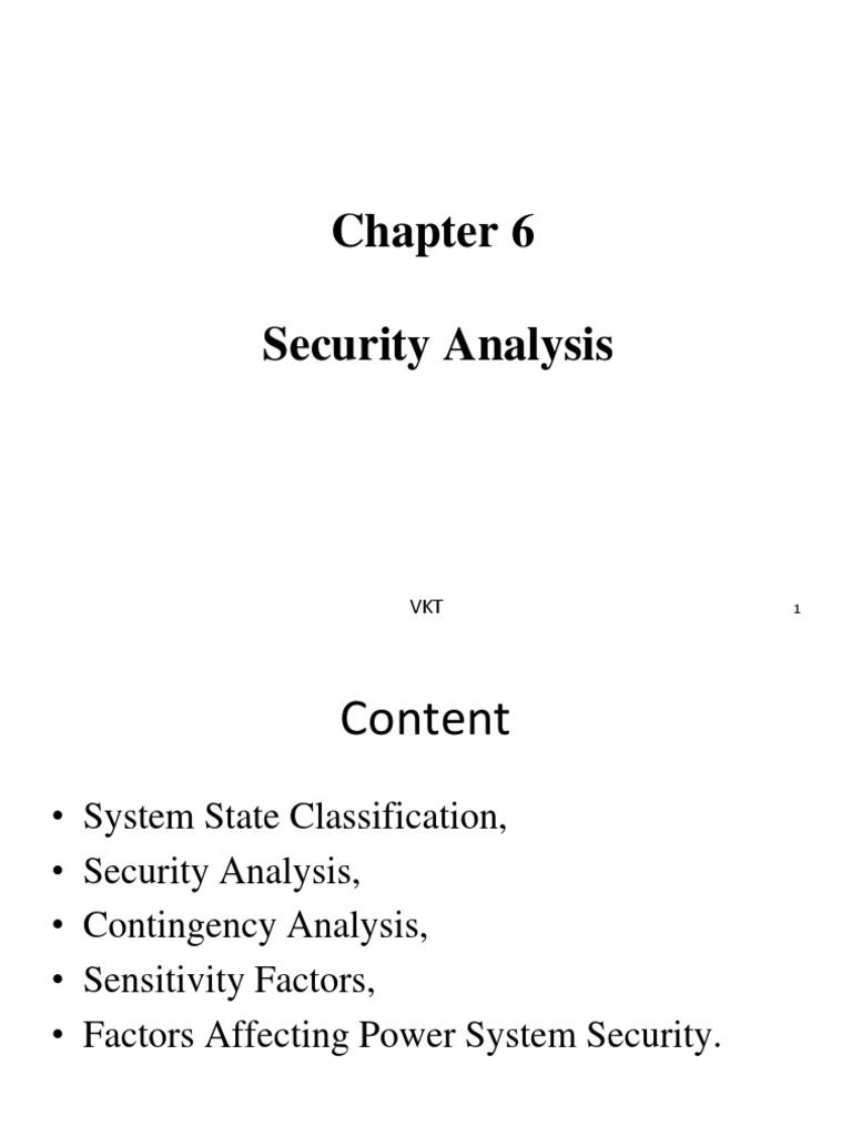 Power System Security Analysis Guide | PDF | Electronics | Power ...