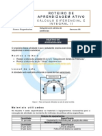 Roteiro de Aprendizagem Ativo: Cálculo Diferencial E Integral Ii