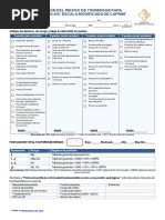 ESCALA DE CAPRINI Formato | PDF | Rtt | Especialidades Medicas
