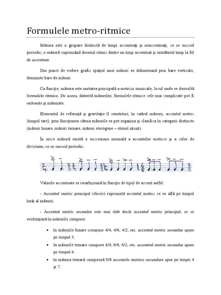 Conflictul Metro-Ritmic | PDF