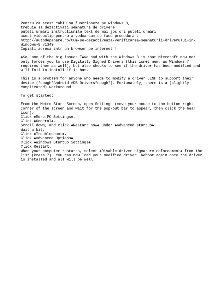 Disable Driver Signature in Windows 8 | PDF