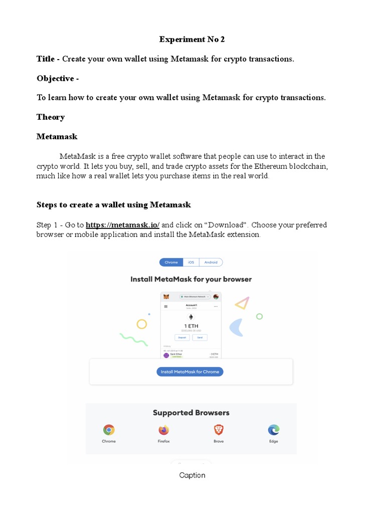 Create a MetaMask Wallet Guide | PDF
