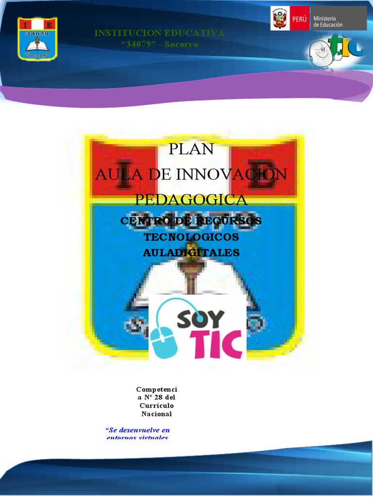 Plan de Innovación Pedagógica 2021 | PDF | Enseñando | Plan de estudios