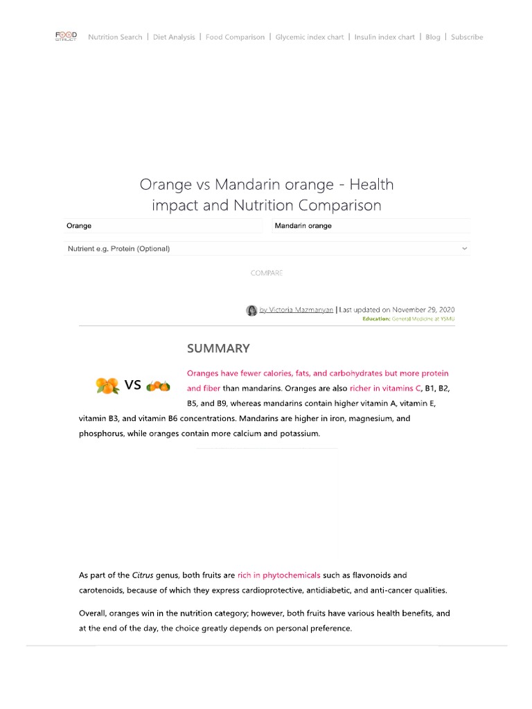 Orange Vs MandarinOrange PDF