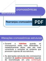 Questionario de Biologia ALTERACOES CROMOSSOMICAS ESTRUTURAIS