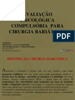 Avaliação Psicológica Compulsória para Cirurgia Bariátrica