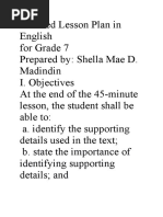 Detailed Lesson Plan in English Final