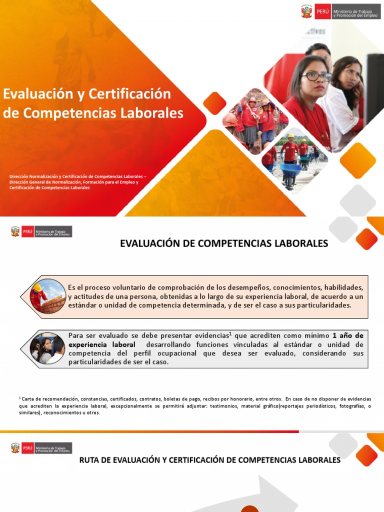 Evaluación y Certificación de Competencias Laborales | PDF | Evaluación