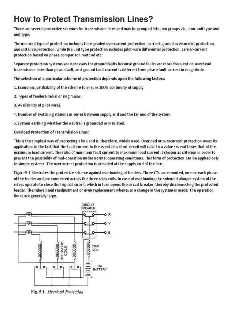 Transmission Line Protection Methods | PDF | Science & Mathematics